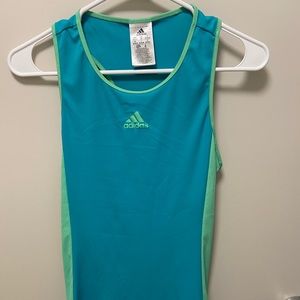 Turquoise Adidas Workout Tank